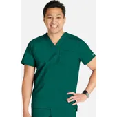 Cherokee Workwear Men's Mesh Trim Scrub Top WW751