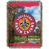 COL-051 Northwest Louisiana Lafayette Ragin Cajuns Home Field Advantage 48X60 Woven Tapestry Throw 