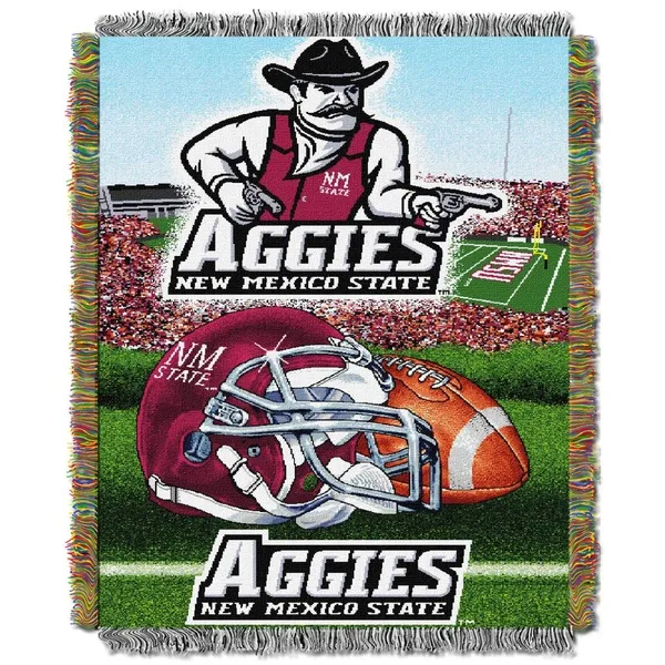 New Mexico State Aggies Home Field Advantage Throw Blanket - Thumbnail 2