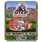 COL-051 Northwest UTEP Miners Home Field Advantage 48X60 Woven Tapestry Throw 