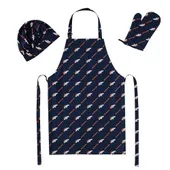 NFL-699 Northwest Denver Broncos 3-Pc Set Apron, Mitt, Hat 