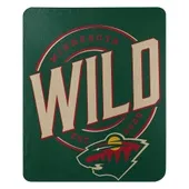 NHL-031 Northwest Minnesota Wild Campaign Fleece Throw, 50'X60" 