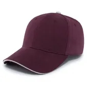 Adult, Adjustable Fit, Low Profile,Truicker/Baseball Cap w/Sandwich Bill (Black, Maroon or Khaki)