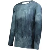 Adult Long Sleeve Print T Shirt (Black,Sky,Forest,Gold,Graphite,Kelly,Navy,Orange,Purple,Royal,Red,S