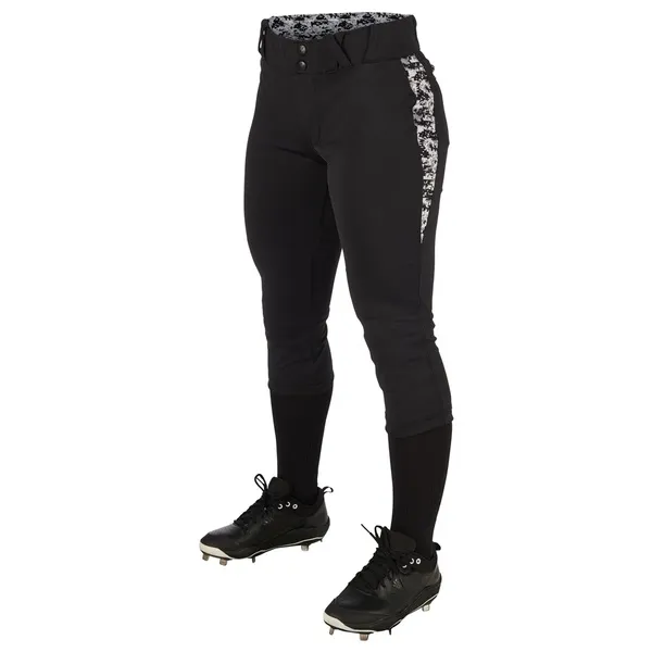 Champro Damen Softballhose – Tiefe Taille, Elastische Bündchen & Verstärkte Knie