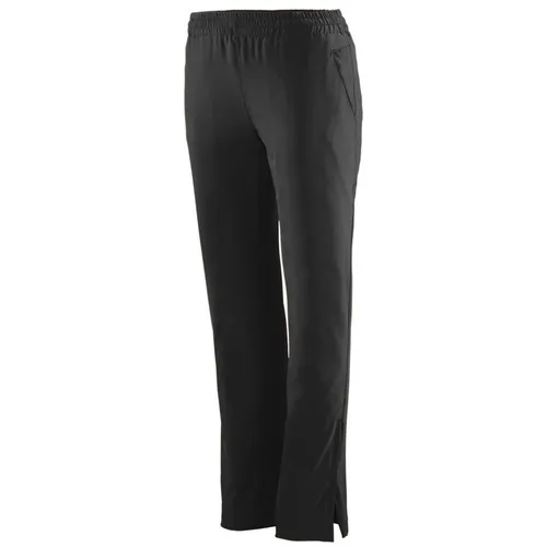Womens 4-Way Stretch, Elastic Waistband w/Drawcord Ziped Lower Leg Pant