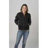 Burk's Bay Ladies Wool & Leather Varsity Jacket WWLVJ