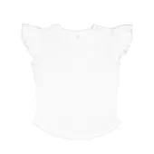 Rabbit Skins Toddler Girls Flutter Sleeve T 3339