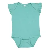 Rabbit Skins Infant Flutter Sleeve Bodysuit 4439