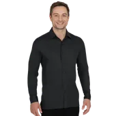 Blue Generation Men's Knit Stretch Woven Shirt BG7273