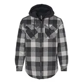 Burnside Quilted Flannel Hooded Jacket B8620