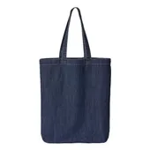 Liberty Bags Cotton Denim Gusseted Tote Bag LIB-7761A