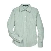 Devon & Jones Women's Crown Collection Banker Stripe Woven Dress Shirt D645W