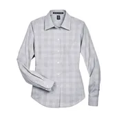 Devon & Jones Women's Crown Collection Glen Plaid Woven Dress Shirt DG520W