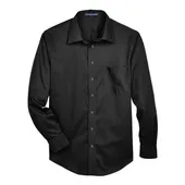 Devon & Jones Men's Crown Collection Solid Stretch Twill Woven Dress Shirt DG530