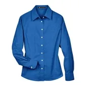 Harriton Women's Long Sleeve Oxford Dress Shirt M600W