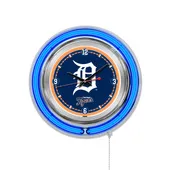 Holland Detroit Tigers Double Neon Wall Clock