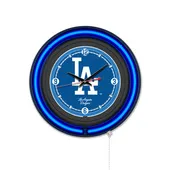 Holland Los Angeles Dodgers Double Neon Wall Clock