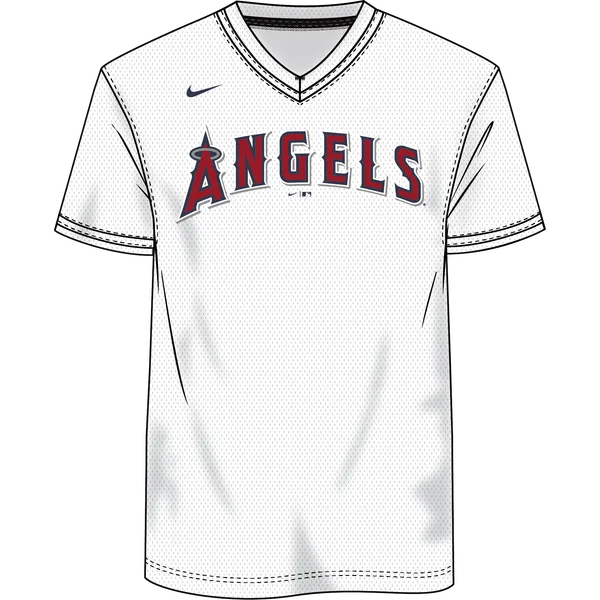 Nike MLB Vapor V-Neck Jersey Los Angeles Angels 03Q5 | Epic Sports
