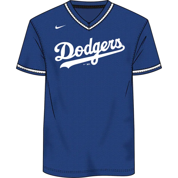 Nike MLB Vapor V-Neck Jersey Los Angeles Dodgers 03Q5 | Epic Sports