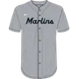 Nike MLB Adult Dri-Fit Full Button Jersey Miami Marlins N140