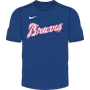Nike MLB Adult Short Sleeve Dri-Fit Crew Neck Tee Atlanta Braves N223