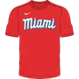 Nike MLB Adult Short Sleeve Dri-Fit Crew Neck Tee Miami Marlins N223