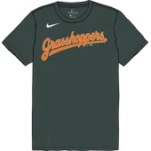 Nike MiLB Youth Short Sleeve Dri-Fit Crew Neck Tee Greensboro Grasshoppers NY23