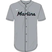 Nike MLB Youth Dri-Fit Full Button Jersey Miami Marlins NY40