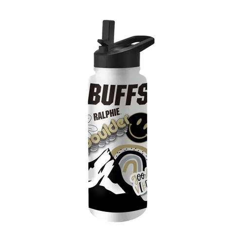 Logo Brands Colorado 34Oz Native Quencher Bottle 126-S34qb-63 Colorado Buffaloes