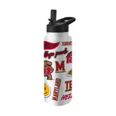 Logo Brands Maryland 34Oz Native Quencher Bottle 167-S34qb-63 Maryland Terrapins