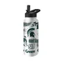 Logo Brands Michigan State 34Oz Native Quencher Bottle 172-S34qb-63 Michigan State Spartans