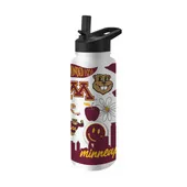 Logo Brands Minnesota 34Oz Native Quencher Bottle 175-S34qb-63 Minnesota Golden Gophers