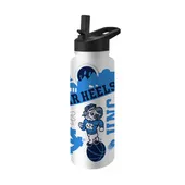 Logo Brands North Carolina 34Oz Native Quencher Bottle 185-S34qb-63 North Carolina Tar Heels
