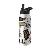Logo Brands Purdue 34Oz Native Quencher Bottle 201-S34qb-63 Purdue Boilermakers
