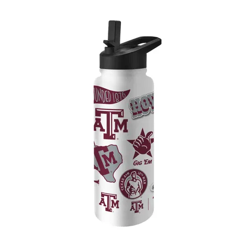 Logo Brands Texas A&M 34Oz Native Quencher Bottle 219-S34qb-63 Texas A&M Aggies