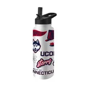 Logo Brands Uconn 34Oz Native Quencher Bottle 226-S34qb-63 Connecticut Huskies