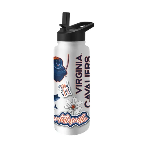 Logo Brands Virginia 34Oz Native Quencher Bottle 234-S34qb-63 Virginia Cavaliers