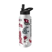 Logo Brands Washington State 34Oz Native Quencher Bottle 238-S34qb-63 Washington State Cougars