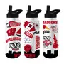 Logo Brands Wisconsin 34Oz Native Quencher Bottle 244-S34qb-63 Wisconsin Badgers