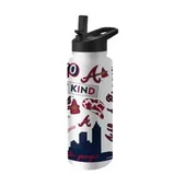 Logo Brands Atlanta Braves 34Oz Native Quencher Bottle 503-S34qb-63 Atlanta Braves