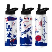 Logo Brands La Dodgers 34Oz Native Quencher Bottle 515-S34qb-63 Los Angeles Dodgers
