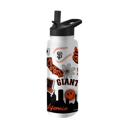 Logo Brands San Francisco Giants 34Oz Native Quencher Bottle 525-S34qb-63 San Francisco Giants