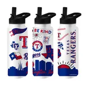Logo Brands Texas Rangers 34Oz Native Quencher Bottle 529-S34qb-63 Texas Rangers