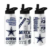 Logo Brands Dallas Cowboys 34Oz Native Quencher Bottle 609-S34qb-63 Dallas Cowboys