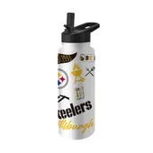 Logo Brands Pittsburgh Steelers 34Oz Native Quencher Bottle 625-S34qb-63 Pittsburgh Steelers