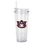 Logo Brands Auburn 22Oz Flipside Dbl Wall Clear Tumbler 110-Pd22ct-34 Auburn Tigers