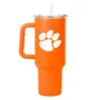 Logo Brands Clemson 40Oz Flipside Powder Coat Tumbler 123-S40ptc-34 Clemson Tigers