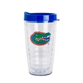 Logo Brands Florida 16Oz Flipside Dbl Wall Clear Tumbler 135-Pd16ct-34 Florida Gators