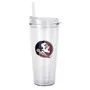 Logo Brands Fl State 22Oz Flipside Dbl Wall Clear Tumbler 136-Pd22ct-34 Florida State Seminoles